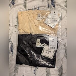 NWT Kate Quinn Bamboo Zip Pajamas (6M x2)